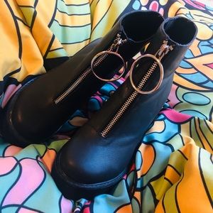 Dolls Kill Heeled Boot with O ring